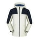 thumbnail image 3 of Chaqueta Softshell con capucha y bolsillos dobles, chaqueta de esquí, abrigo grueso y cálido para acampar Blanco y azul Yuyangstore Chaqueta softshell con capucha, 3 of 8