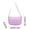 Purple, variant on FEOLGEHLY Sling Bag, Small Crossbody Bags for Women, Lightweight Crescent Shoulder Bag Mini Tote Bag Zipper Closure Portable Handbag for Work Shopping Travel Business Daily Casual Use