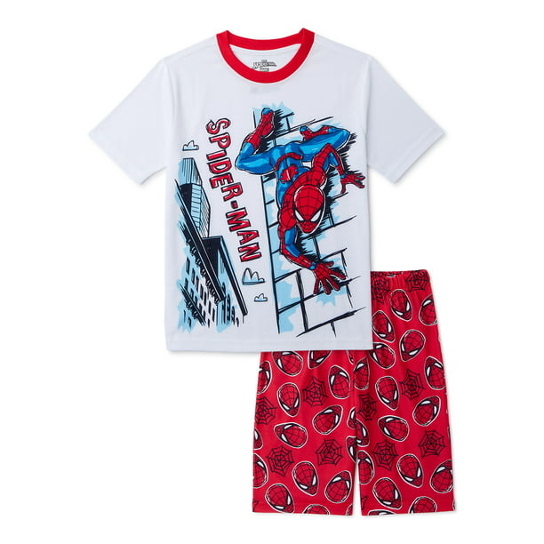 Spider-Man Boys Sleepwear Set, 2 Piece, Sizes 4-12 - Walmart.com
