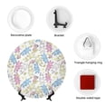 thumbnail image 4 of Kdxio Cartoon Bunny Bone China Decorative Plate Ceramic Decorative Plate for Home Office Wall Stand Decorative Plates for Home Bedroom-8in, 4 of 6