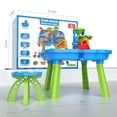 thumbnail image 5 of Water Table Beach Summer Sensory Play with Dolphin Water Wheel Molds Bucket Shovel for Toddlers, 5 of 7