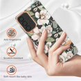 thumbnail image 6 of SaniMore for Samsung Galaxy A33 5G Case, Flexible TPU Magnetic Cover Support Wireless Charging Slim Flower Grass Pattern Shockproof Protective Shell for Ladies Women Girls, White Flowers, 6 of 9
