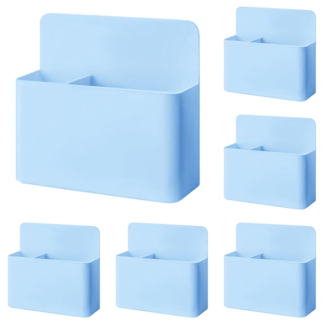 5Pc Magnetic Chalk Boxes Magnetic Chalk Box Plastic For Classroom Office Desk Blue
