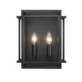 thumbnail image 6 of Z-lite Titania 2-Light Wall Sconce, Black and Brushed Nickel, 6 of 7