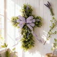 thumbnail image 2 of WEGFTDUOP Easter Decorations Easter Wreath Door Hanging Decorative Wreath Lavenders Front Door Churchs Cemetery Wreath, 2 of 5