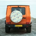 thumbnail image 6 of Salouo French Bulldog 3 Print Spare Tire Cover 14-17 inch Spare Tire Protector Universal Tough Tire Wheel Cover for Trailer SUV and Truck-, 6 of 6