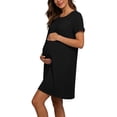 thumbnail image 6 of Iyufng Maternity Dresses Round Neck Short Sleeve Nursing Dress, 6 of 8