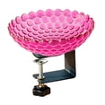 thumbnail image 3 of Comedero para pájaros para jardín con abrazadera ajustable resistente, ideal como regalo de inauguración de casa, para montar en terraza o balcón. Fucsia, 3 of 8