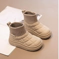 thumbnail image 6 of Huowey Baby Children Winter Solid Color Snow Boots For Boys Girls Non- Warm Boots With Wool Thickening Stylish Shoes, 9-9.5 Years, 6 of 6