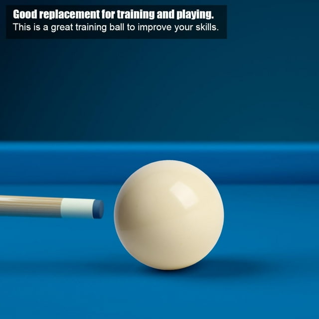Ccdes 2 Pcs Table de Billard Blanche Snooker Table d'Entraînement Boule de Queue Standard 5.72CM, Boule de Queue de Billard, Boule de Queue