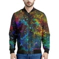 thumbnail image 3 of Chaqueta con estampado de galaxia espacial para hombre, chaqueta con estampado 3D de cielo estrellado, manga larga, moda Harajuku, chaquetas de gran tamaño con cremallera, abrigo de calle, 3 of 5