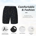 thumbnail image 3 of Daiia Constellation Mens Swim Trunks Swim Shorts Quick Dry Swim Shorts with Mesh Lining Pockets-3X-Large, 3 of 9