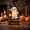 E, variant on Halloween Decoration Indoor Outdoor Clearance Under $15.00! Ghost Pumpkin Wooden Ornament For Decorating On Halloween Tabletop Dining Table Cabinet Or Bookshelf Adding A Touch To Countertop Corners
