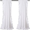 thumbnail image 1 of Innerwin Window Curtain Thermal Insulated Drapes Energy Efficient Blackout Thick Solid Curtains UV Protection Ruffled Rod Pocket Privacy Panel White W:59"x H:98"/ 150cm*250cm, 1 of 8