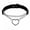 43-Black Chain Heart, variant on GKNET Women PU Leather Choker Necklace O Ring Chain Neck Collar Gothic Punk Black Belt-49-Red Skull