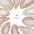 thumbnail image 4 of Natural Color Agate Light Table Slices, June&Ann 10 Pcs Irregular Polished Agate Slab Cards Healing Crystals Geode Stones for Home Decoration & Jewelry Making, 4 of 5