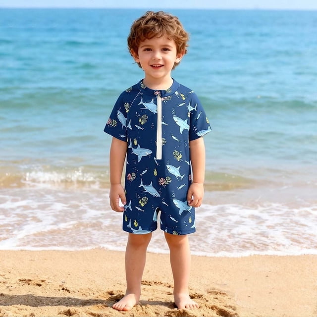 Odeerbi 0-3 Años Niños Linda Impresión de Una Sola Pieza Traje de Baño Upf 50 + Protección Solar Rápido Seco de La Playa Traje de Baño de Verano