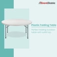 thumbnail image 5 of EventStable TitanPRO Plastic Folding Table - 72'' Round - 5-Pack, 5 of 7