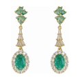 thumbnail image 6 of Faty-T French Style Vintage Emerald Zircon Earrings - Exclusive Royal-Style Luxury Stud Earrings, 6 of 38