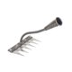 thumbnail image 1 of Rastrillo desmalezador de metal resistente para jardín, herramienta para cultivar, labrar tierra, parterres y jardines. 6 dientes, 1 of 8