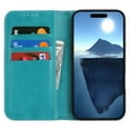 thumbnail image 3 of Case for Samsung A30 Premium PU Leather Folio Cover TPU Bumper with Card Holder Kickstand Hidden Magnetic Adsorption Shockproof Durable Protective Wallet Case, 3 of 6