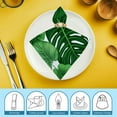 thumbnail image 6 of Shangniulu Tropical Party Cloth Napkins Dinner Table Napkins, Tropical Palm Leaf Washable Reusable Polyester Napkins for Home Holiday Party Wedding 2 PCS, 6 of 7