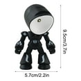 thumbnail image 3 of Magnetic Suction Small Night Light Robot Lamp with 1 Set Spare Battery Portable Desktop Ornament LED Night Light Energy Saving USB Rechargeable Decorative Lamp, A, 1pc, 3 of 16