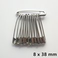 thumbnail image 1 of 12 Uds. De alfileres de seguridad de alta calidad, Clip de papel, herramientas de costura DIY, agujas de Metal dorado y plateado, broche de alfiler de seguridad grande, accesorios LFR06 Tan Jianjun unisex, 1 of 2