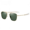 thumbnail image 2 of Design men's aviator sunglasses retro polarized HD driving sunglasses-Silver + Blue, 2 of 5