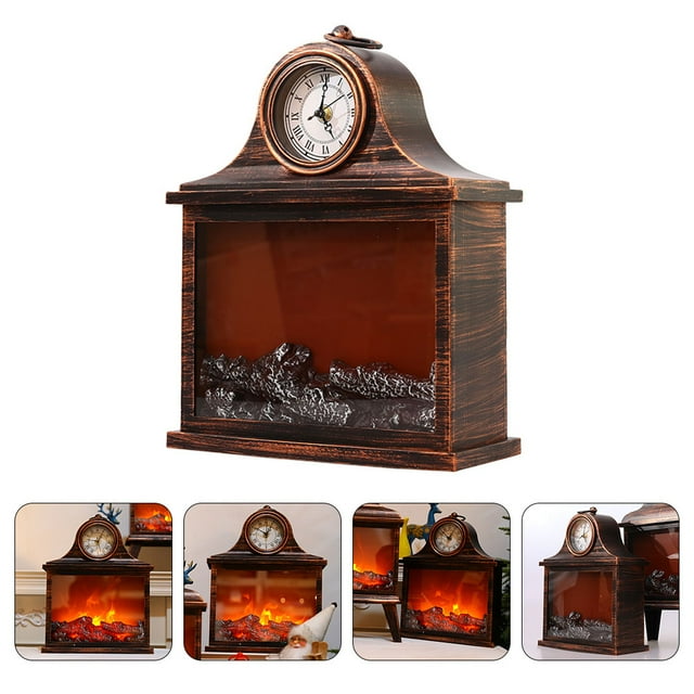 WEUVEB 1Pack Fire Place Grate Simulated Fireplace Lamp Coffee Decorative Lighting Friends