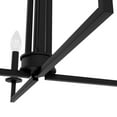 thumbnail image 4 of Hunter - Bearden 4-light Natural Black Iron, Large Chandelier, Dimmable, Candle Shaped, for Bedrooms, Dining, Living Rooms - 19622, 4 of 7