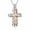 Silver-Rose Gold, variant on Forever in My Heart Corss Urn Necklace for Ashes, Stainless Steel Hollow Double Cross Cremation Urn Jewelry Memorial Necklace Pendant for Ashes for Women