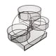 thumbnail image 1 of Cesta de frutas de varios niveles, organizador de almacenamiento de cocina, mesa de fiesta, centro de mesa Negro, 1 of 9