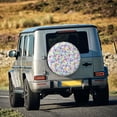 thumbnail image 6 of Kdxio Spare Tire Cover for RV Trailer, Waterproof Wheel Cover,Camper Spare Tire Cover Fit for Rv SUV Truck Travel Trailer 16 inch-Butterflies on Polka Dots, 6 of 8