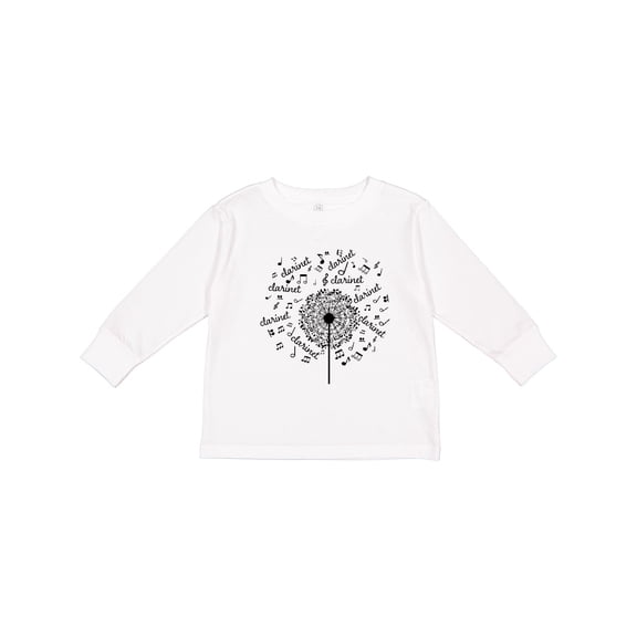 Inktastic Clarinet Player Music Gift Boys or Girls Long Sleeve Toddler T-Shirt
