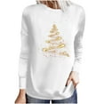 thumbnail image 2 of ChaoHeng Christmas Womens Clothes Women's Christmas Print Pullover Sweatshirt,Loose Long Sleeve Holiday Top, 2 of 5