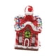 thumbnail image 2 of Figura colgante de casa de pueblo navideña, adorno navideño para centros comerciales, corona Estilo C, 2 of 9