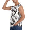 thumbnail image 3 of Daiia Funny Chicken Printed Men's Tank Tops,Casual Soft Sleeveless Gym Muscle Shirts Bodybuilding Tee-X-Large, 3 of 8