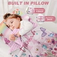thumbnail image 6 of AOLOA Toddler Nap Mat with Pillow and Blanket, Personalized Name Toddler Sleep Mat, Extra Large Rolled Napping Mats, Washable, Light, for Kids Girls Daycare Preschool Travel（Butterfly）(Fixed Size), 6 of 7