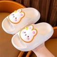 thumbnail image 2 of LNMQLPDBS baby sandals water shoes Cute cartoon Rabbit Soft Sol Lightweight baby Bathroom Slipper Sandals Flexible Comfort Shoes Quick-Dry Kids Toddler Slippers White 4-5 Years, 2 of 4