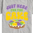 thumbnail image 3 of Instant Message - Mardi Gras Here For The Cake - Toddler & Youth Short Sleeve Graphic T-Shirt, 3 of 6
