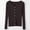 Brown, variant on Lightweight Ribbed Knit Button Down Sweater Women Long Sleeve Regular Fit Layering Knitwear Jacket Navy M