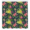 thumbnail image 2 of Ambesonne Luau Shower Curtain, Floral Blooming Jungle, 69"Wx70"L, Multicolor, 2 of 4