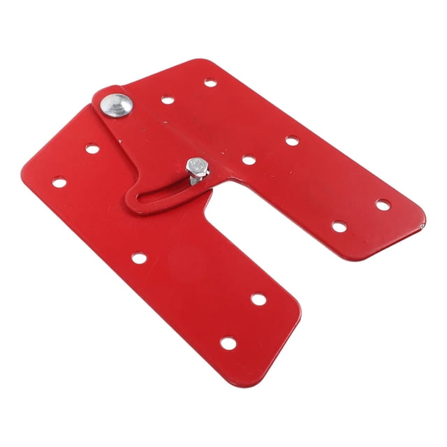 S SERENABLE Attic Ladder Hinge Alloy Steel Home Loft Stair Accessory Red Step Folding Ladder 1pc