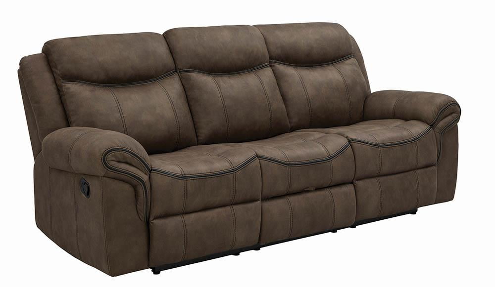 Sawyer Glider Loveseat with Console Macchiato