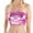 Pink, variant on MDUKONU Women's Shiny Metallic Strapless Crop Tube Top Rave Bandeau Bra Pink M