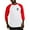 Red/White, variant on - Deutschland (Germany) Eagle Baseball Jersey - Cotton Baseball Jersey, 3/4 Raglan Sleeve Shirt