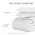 thumbnail image 3 of Noble Linens Premium Ultra Soft 3 Piece Burst of Vines Print Duvet Cover Set, 3 of 11