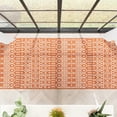 thumbnail image 6 of Well Woven Nors Orange Indoor / Outdoor Flat Weave Pile Nordic Lattice Pattern 3x10 (2'7" x 9'10") Runner Rug, 6 of 10