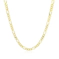 thumbnail image 2 of 2.8mm 14k Yellow Gold Solid Figaro Chain 24 in, 2 of 4